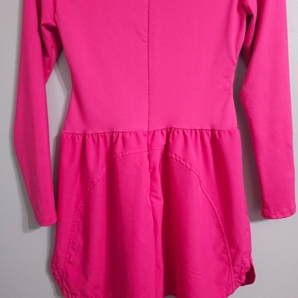 Boutique Athletic Long Sleeved Romper - Magenta Pink size small - Picture 3 of 7
